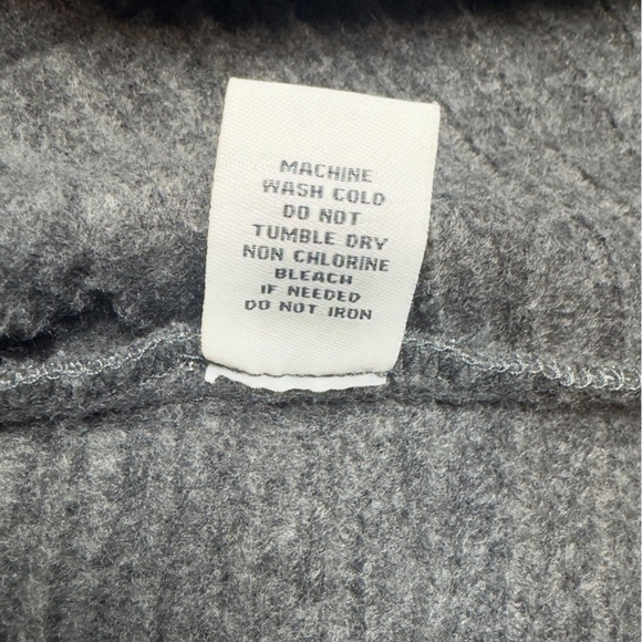 Habitat Clothes to Live In Grey/Gray Soft Fleece   Open Cardigan Jacket Size LG - Picture 5 of 11